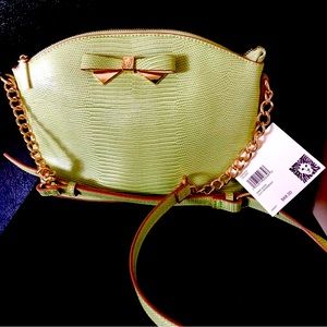 Anne Klein  Faux Crocodile Leather Crossbody-Shoulder Purse